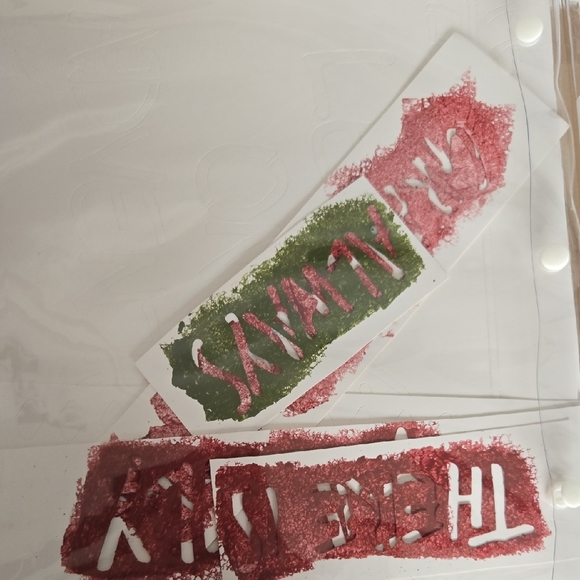 FolkArt Inspirational Phrases Stencil Pack - Picture 5 of 6